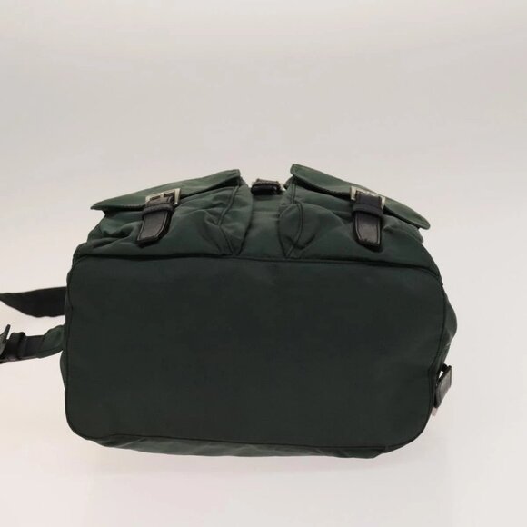 PRADA Backpack Nylon Green Silver Auth - Picture 5 of 15